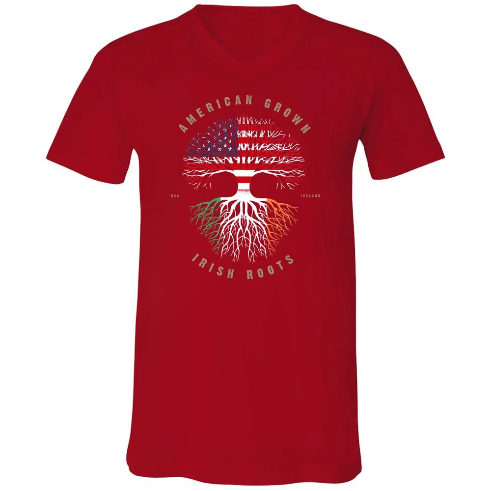 Unisex V-Neck T-Shirt - UKY3BYE8 - Red - 3