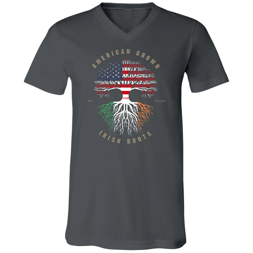 Unisex V-Neck T-Shirt - UKY3BYE8 - Asphalt - 12