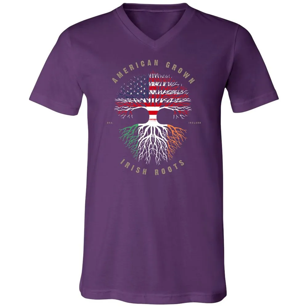Unisex V-Neck T-Shirt - UKY3BYE8 - Team Purple - 9