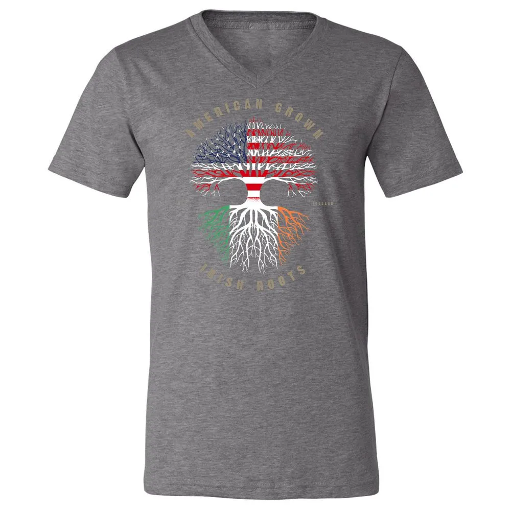 Unisex V-Neck T-Shirt - UKY3BYE8 - Deep Heather - 13