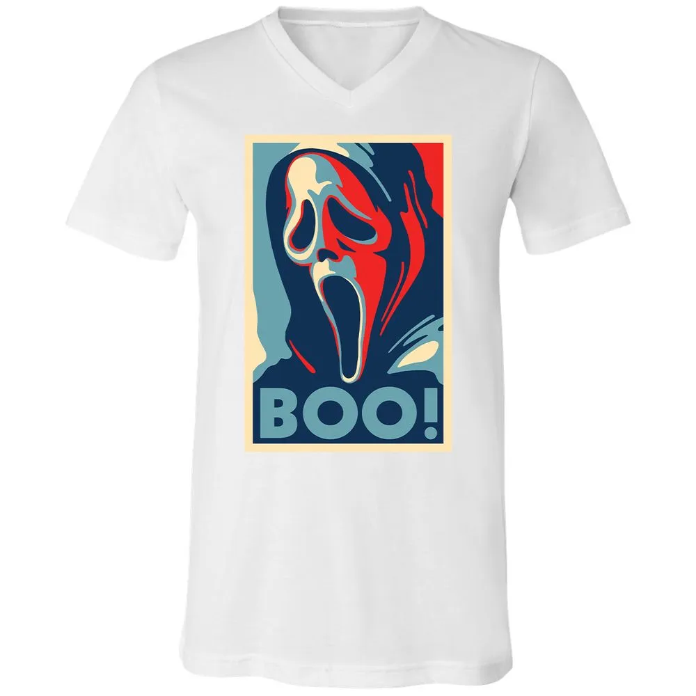 Unisex V-Neck T-Shirt - YQVFYHBH - White - 5