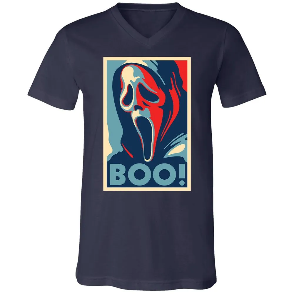 Unisex V-Neck T-Shirt - YQVFYHBH - Navy - 2