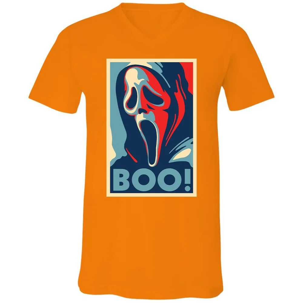 Unisex V-Neck T-Shirt - YQVFYHBH - Orange - 11