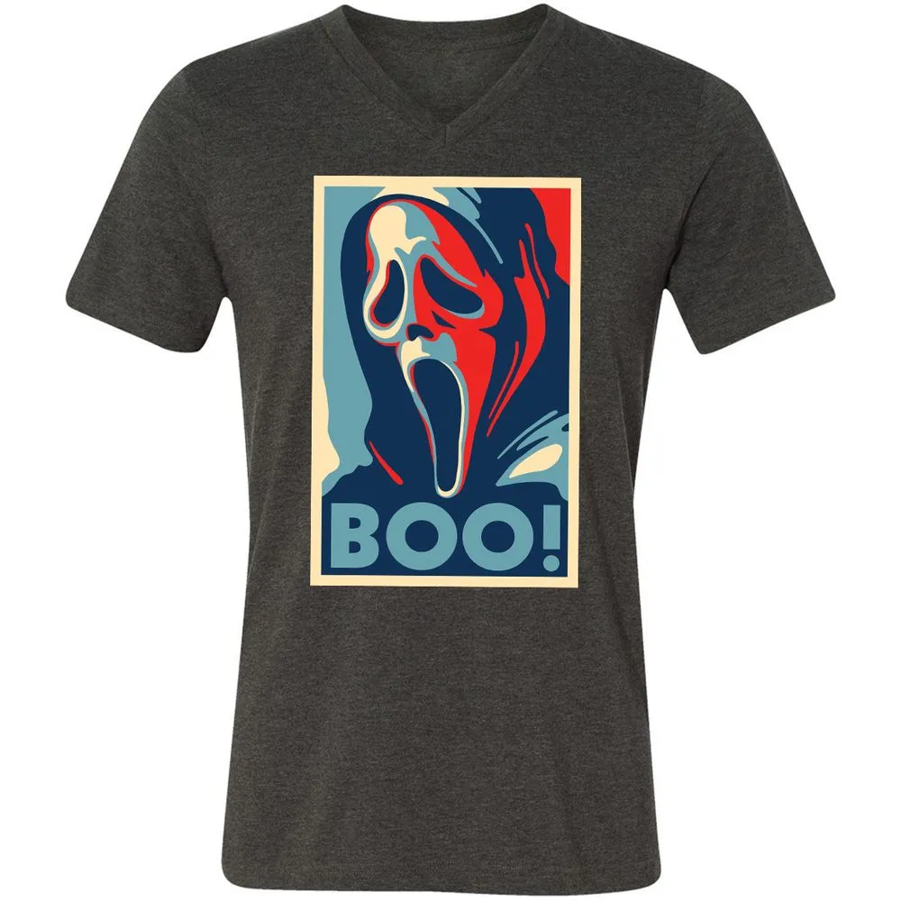 Unisex V-Neck T-Shirt - YQVFYHBH - Dark Grey Heather - 8