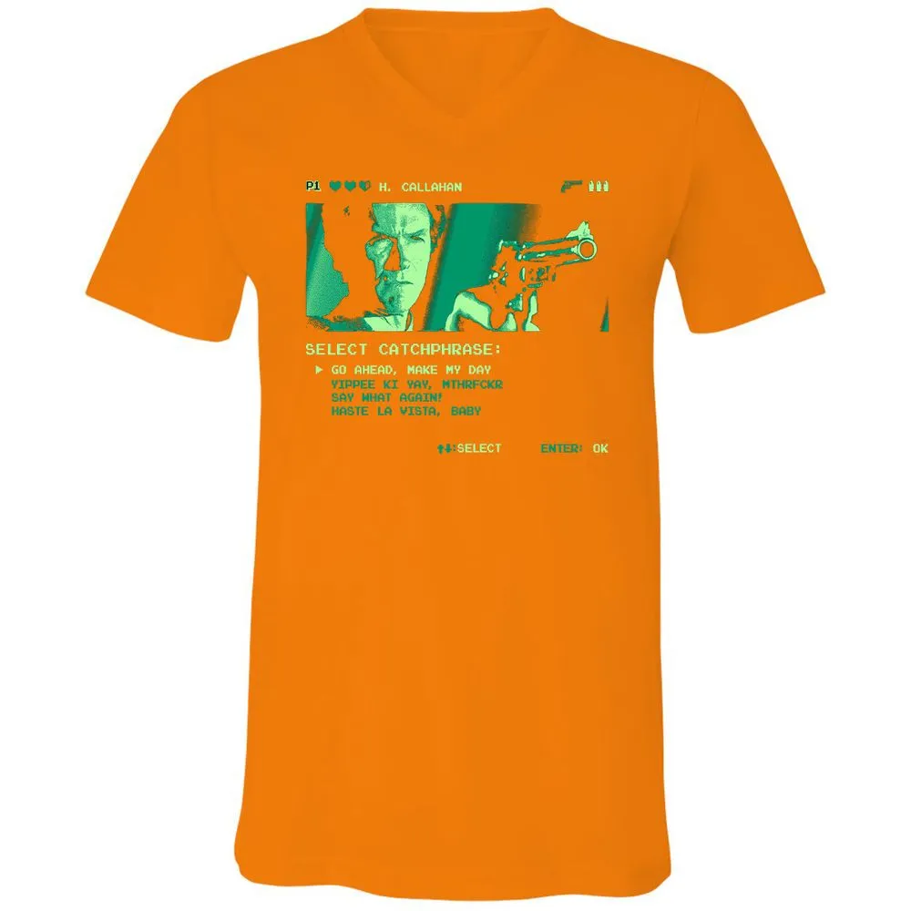 Unisex V-Neck T-Shirt - Z3Z1UNWH - Orange - 11