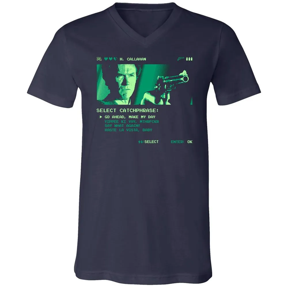 Unisex V-Neck T-Shirt - Z3Z1UNWH - Navy - 2
