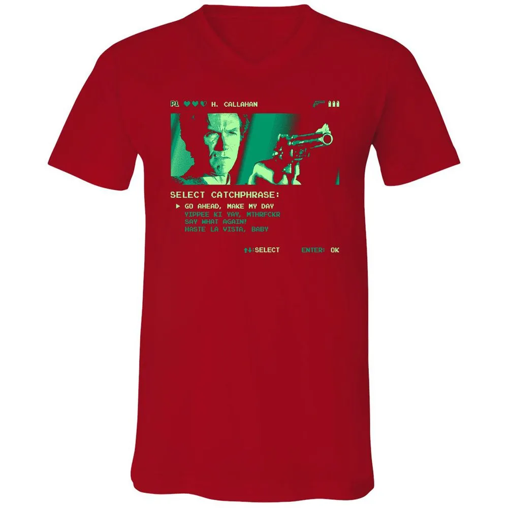 Unisex V-Neck T-Shirt - Z3Z1UNWH - Red - 3