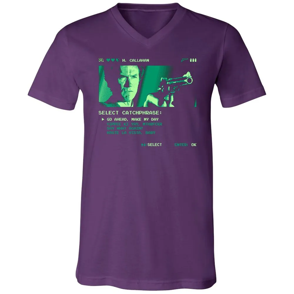 Unisex V-Neck T-Shirt - Z3Z1UNWH - Team Purple - 9