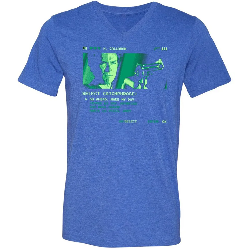 Unisex V-Neck T-Shirt - Z3Z1UNWH - Heather True Royal - 14
