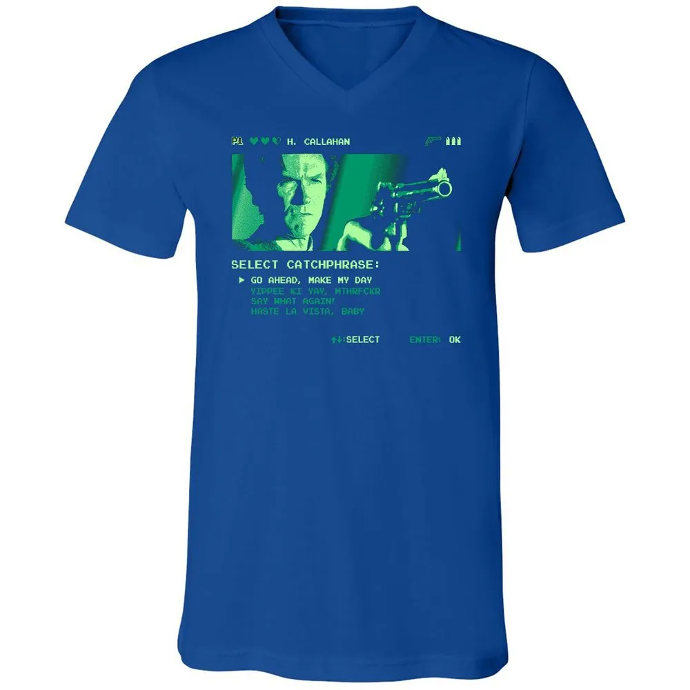 Unisex V-Neck T-Shirt - Z3Z1UNWH - True Royal - 4