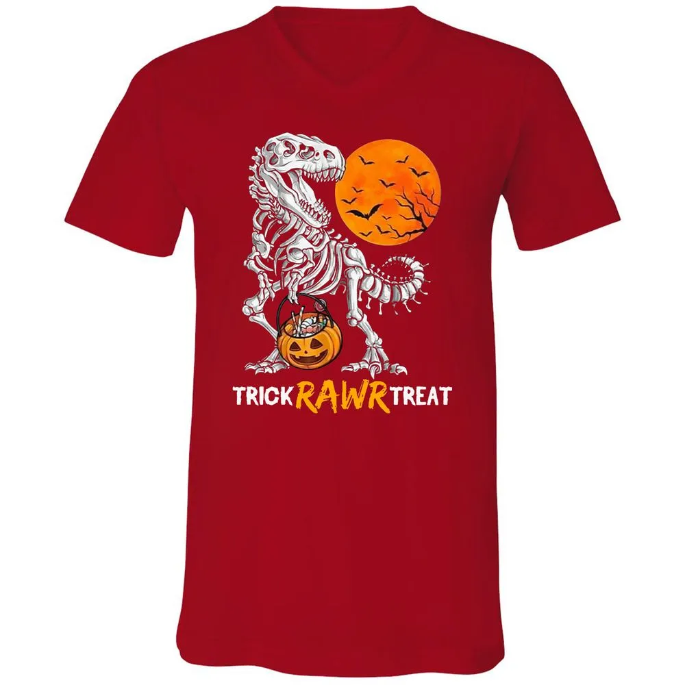 Unisex V-Neck T-Shirt - TMWDPDC1 - Red - 3