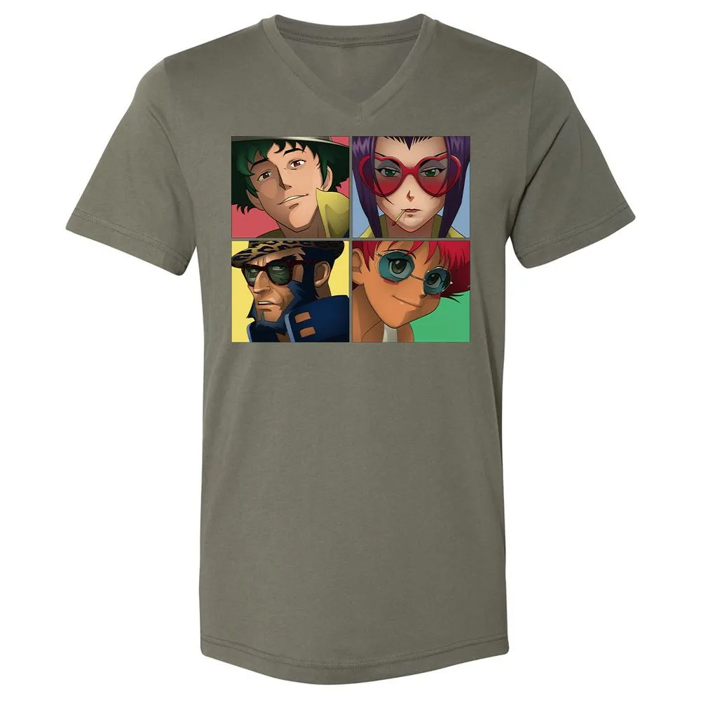 Unisex V-Neck T-Shirt - JGVQJMP5 - Military Green - 10