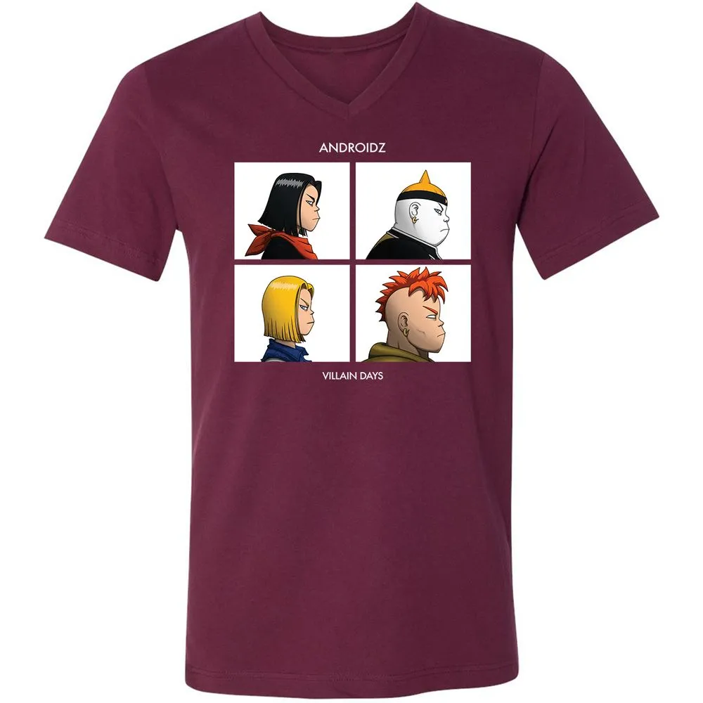 Unisex V-Neck T-Shirt - GBCZP2N6 - Maroon - 6