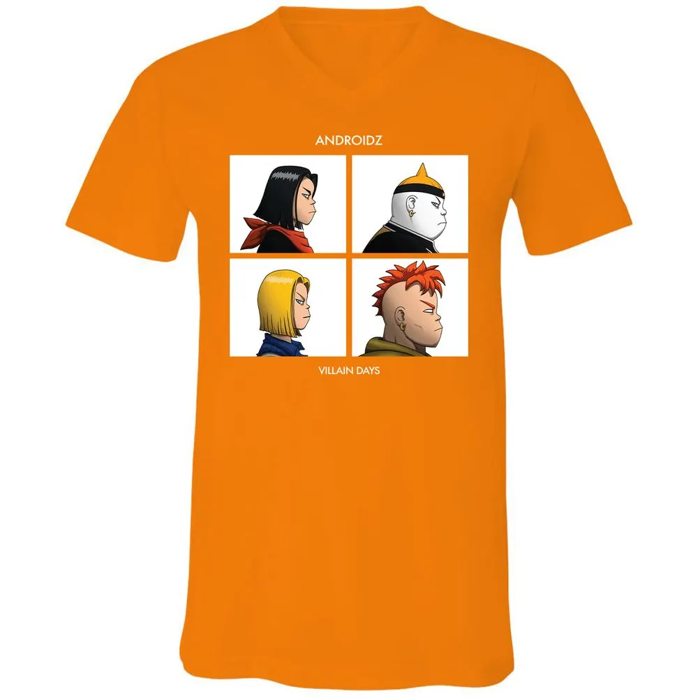 Unisex V-Neck T-Shirt - GBCZP2N6 - Orange - 11