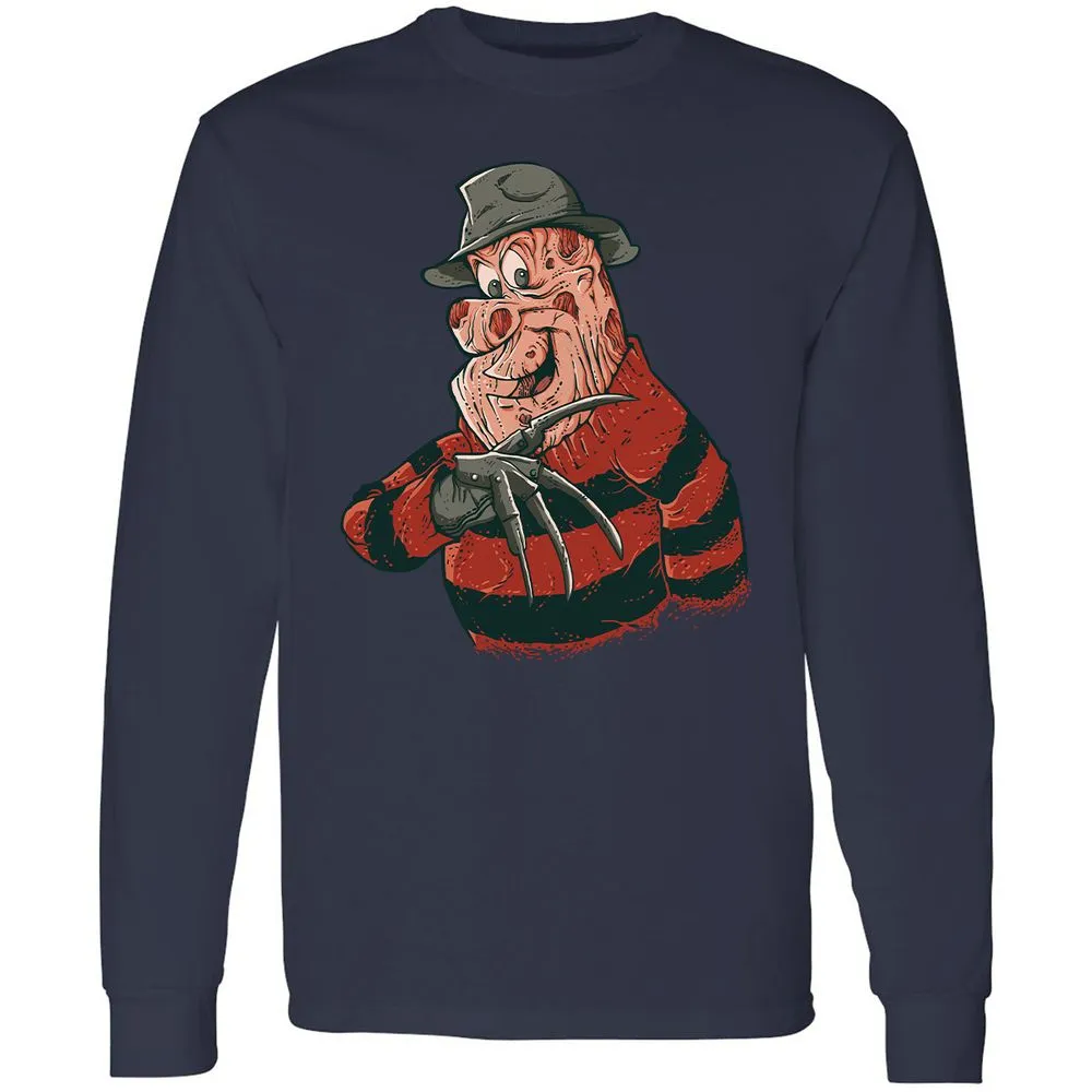 Long Sleeve T-Shirt - 7NJN6WY3 - Navy - 2