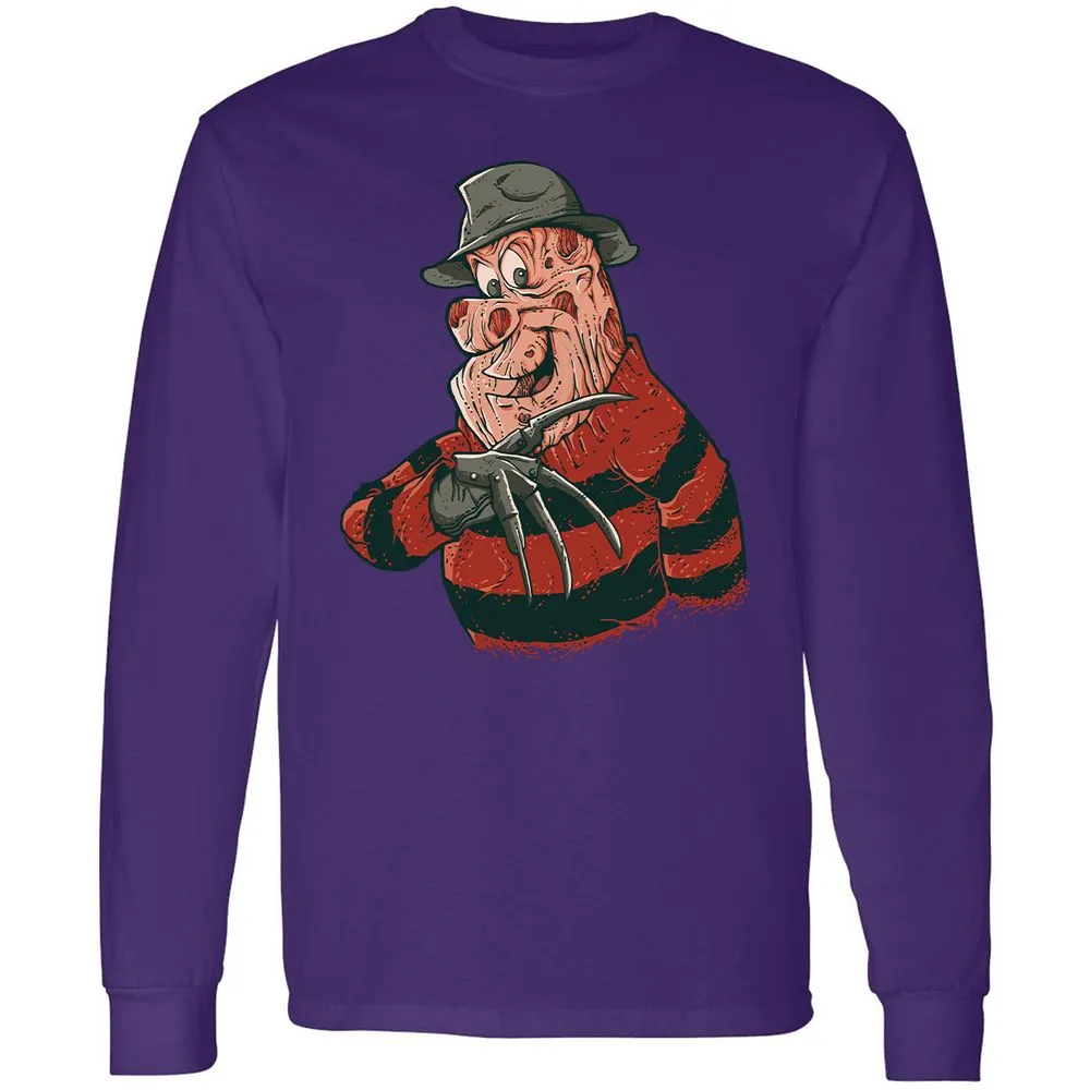 Long Sleeve T-Shirt - 7NJN6WY3 - Purple - 13