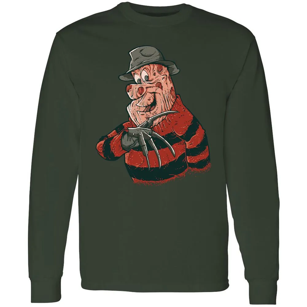 Long Sleeve T-Shirt - 7NJN6WY3 - Forest Green - 4