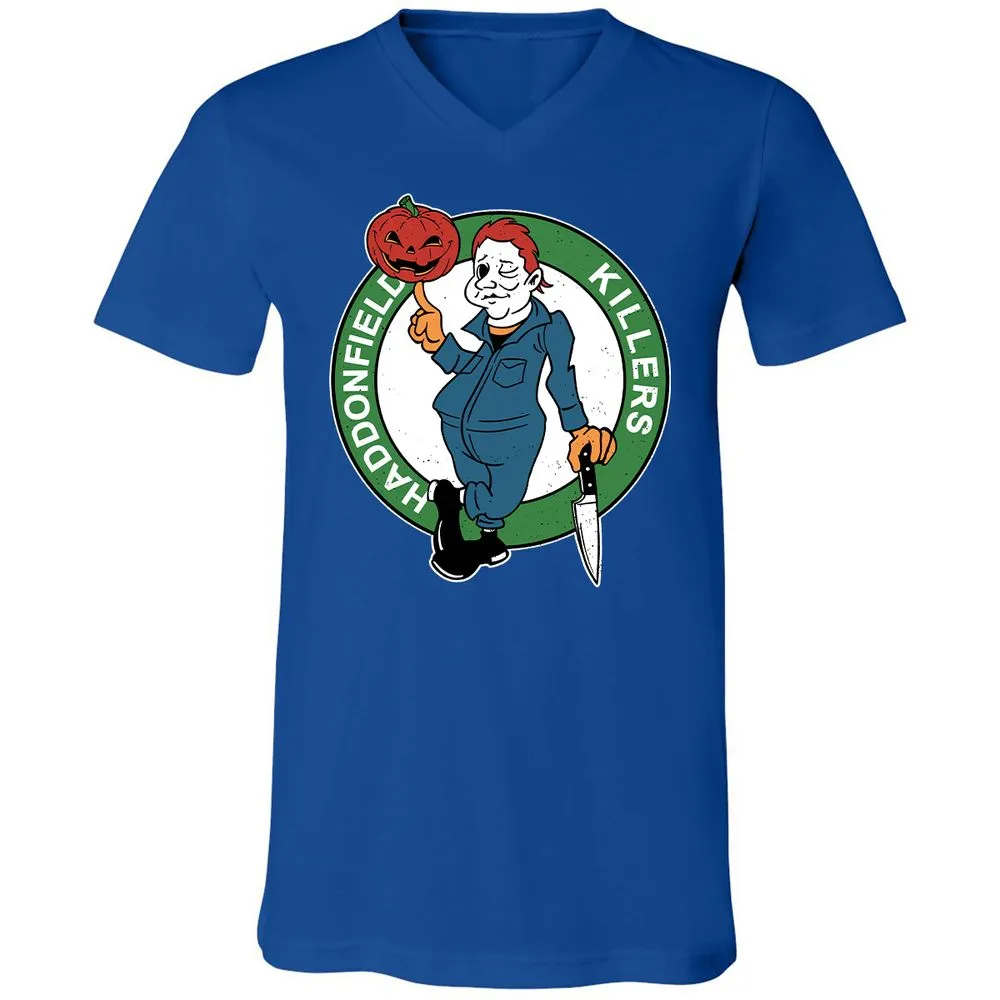 Unisex V-Neck T-Shirt - 4STAE2JW - True Royal - 4