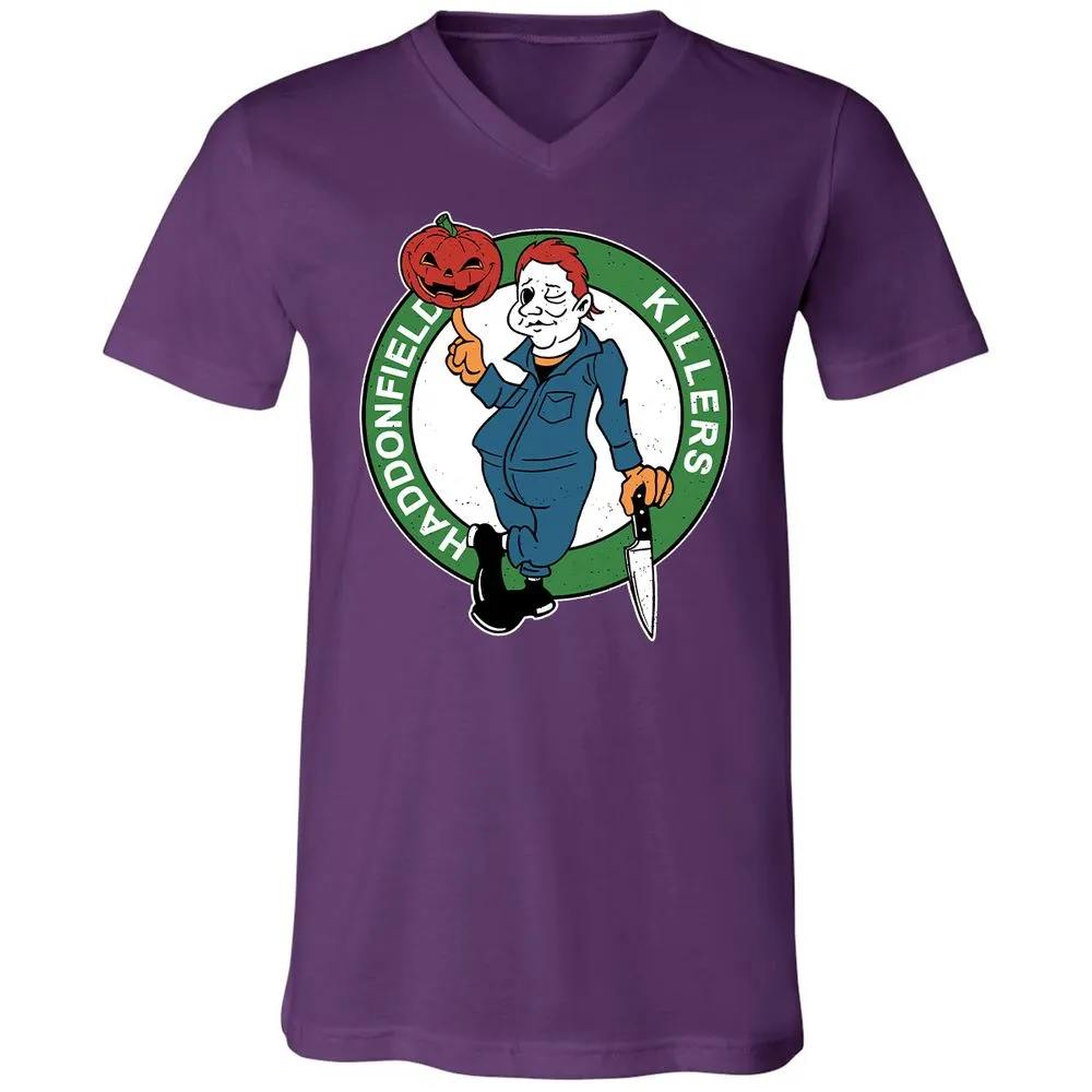 Unisex V-Neck T-Shirt - 4STAE2JW - Team Purple - 9
