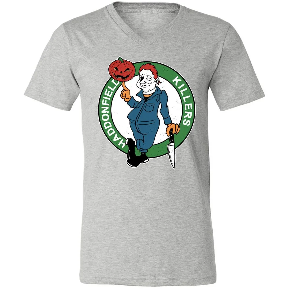 Unisex V-Neck T-Shirt - 4STAE2JW - Athletic Heather - 7