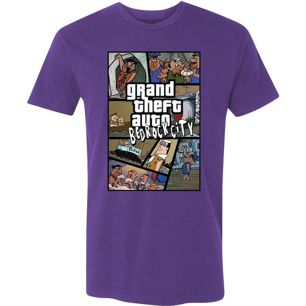 Premium Unisex T-Shirt - Black - Purple Rush - 7