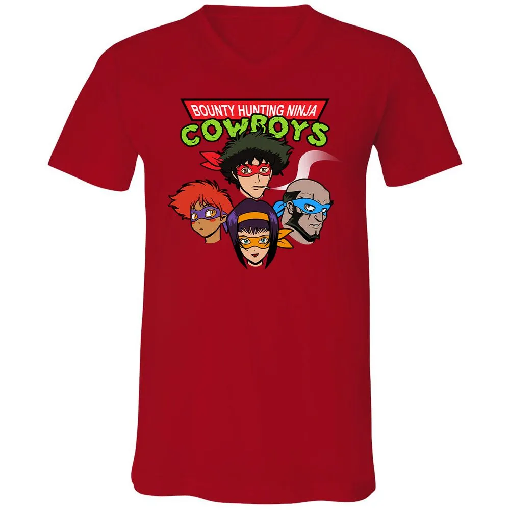 Unisex V-Neck T-Shirt - FNJLQGTT - Red - 3