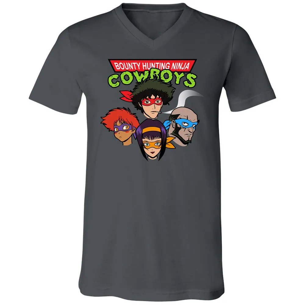 Unisex V-Neck T-Shirt - FNJLQGTT - Asphalt - 12