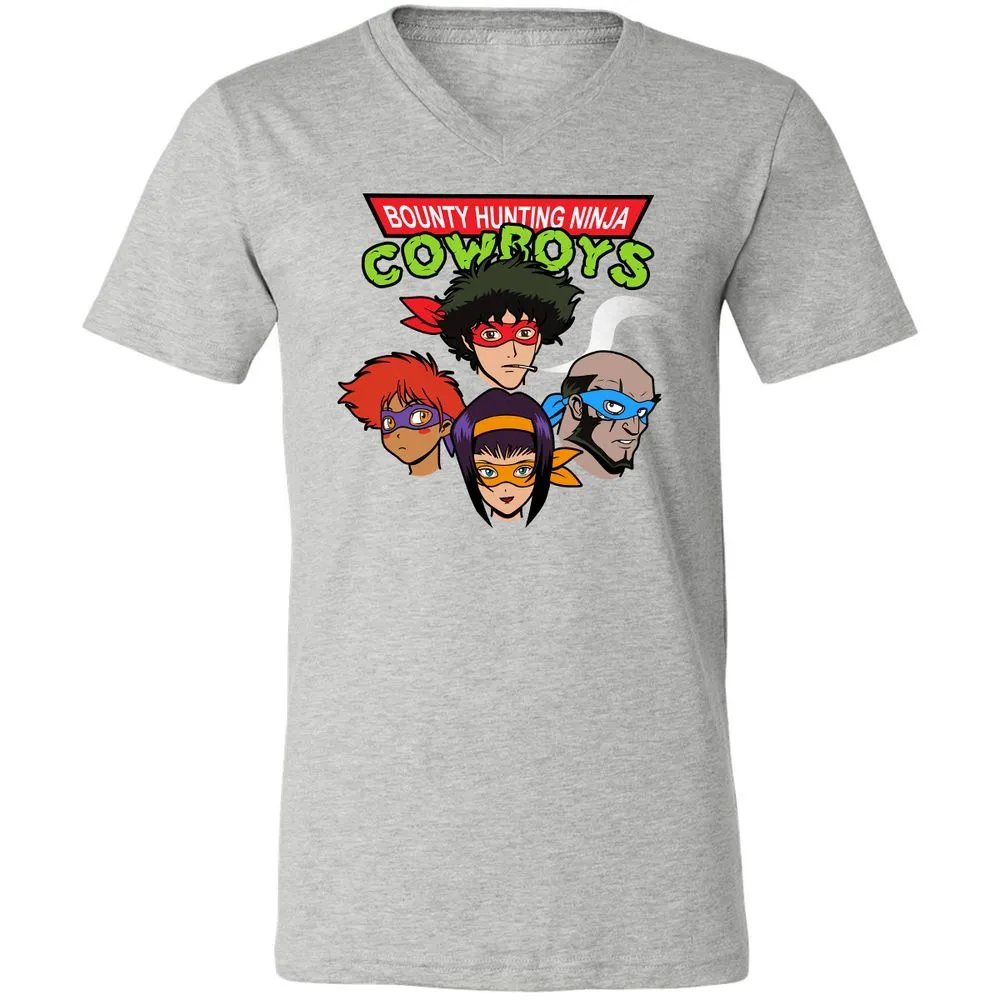 Unisex V-Neck T-Shirt - FNJLQGTT - Athletic Heather - 7