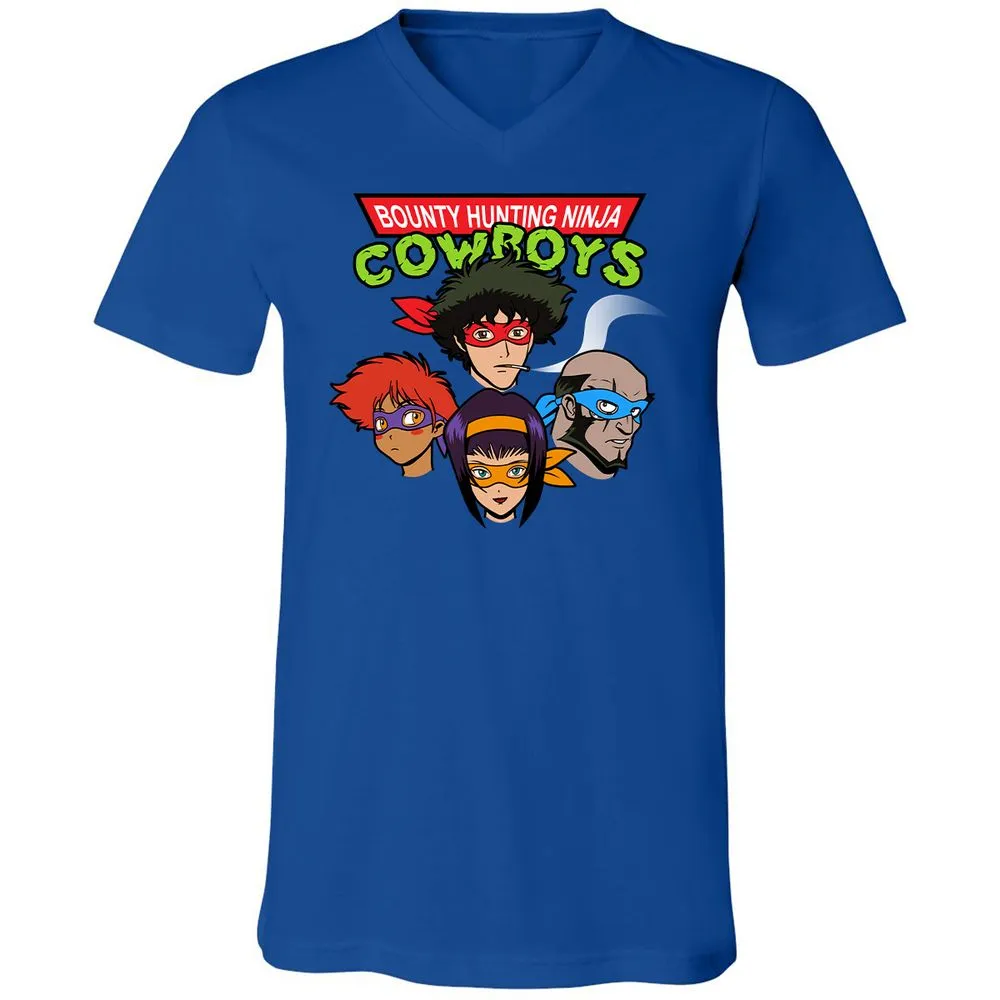 Unisex V-Neck T-Shirt - FNJLQGTT - True Royal - 4