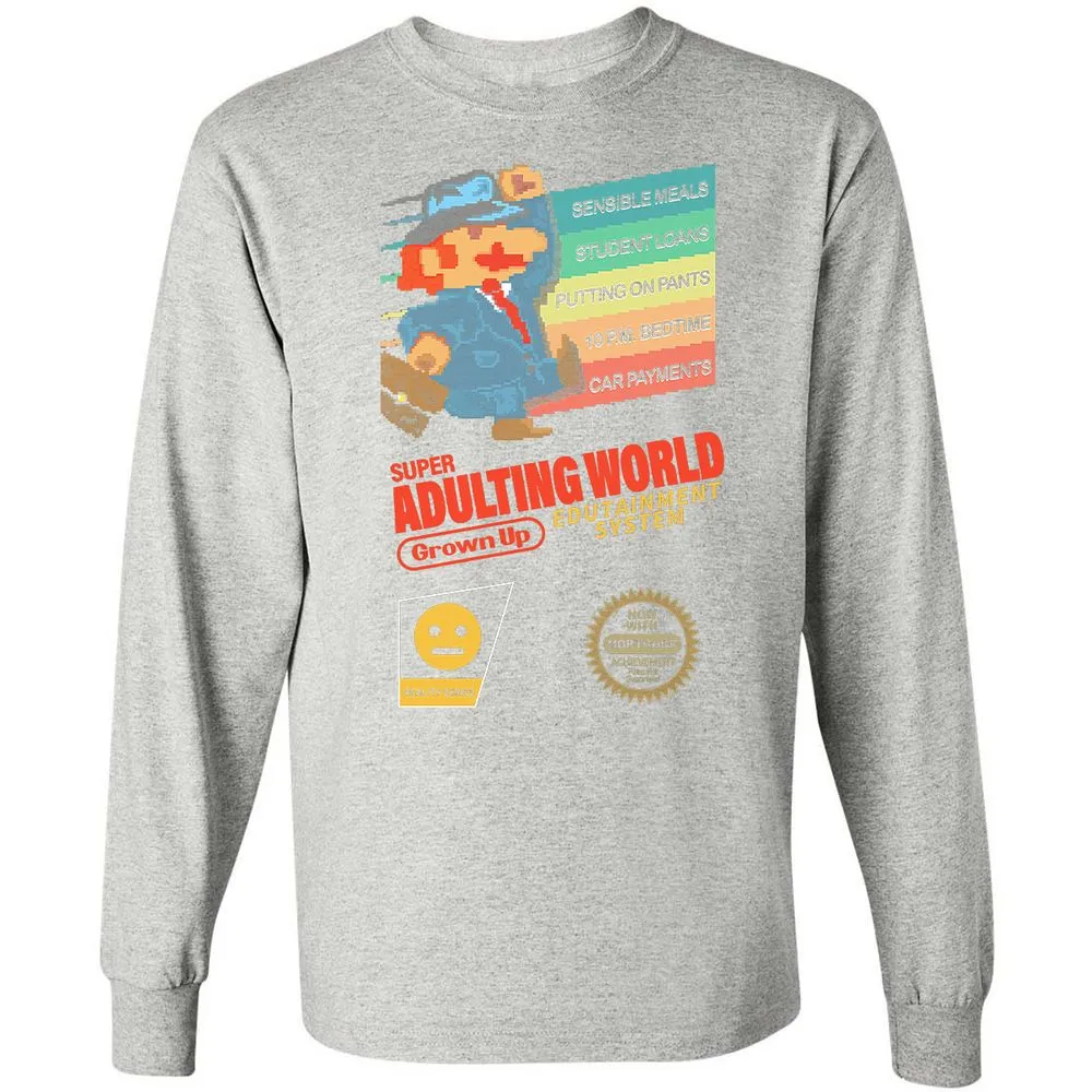Long Sleeve T-Shirt - V1ZEH5SD - Ash - 7