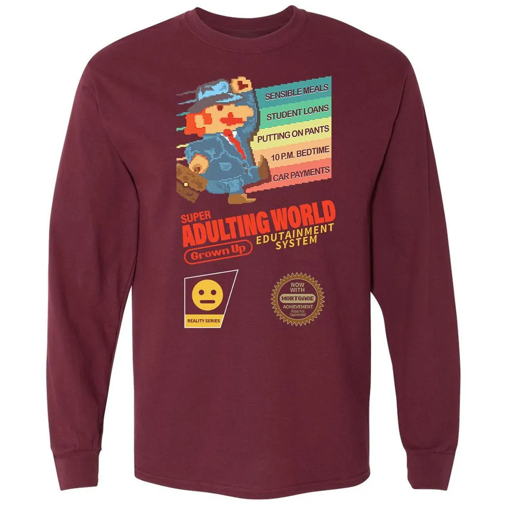 Long Sleeve T-Shirt - V1ZEH5SD - Maroon - 11