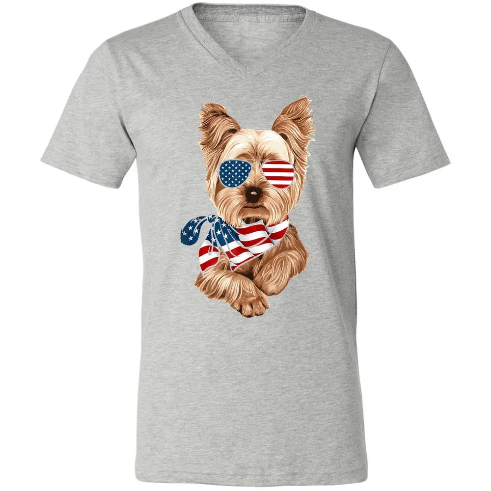 Unisex V-Neck T-Shirt - P48T3JDN - Athletic Heather - 7