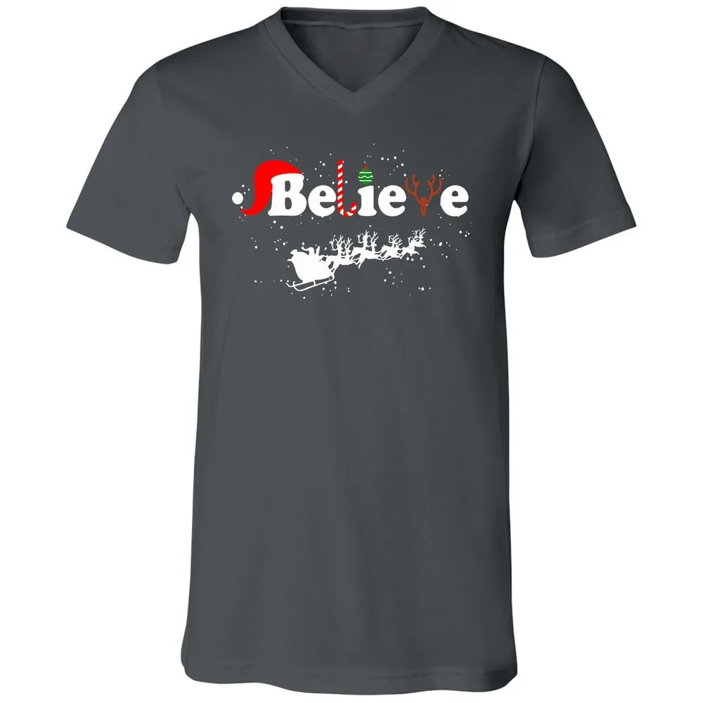 Unisex V-Neck T-Shirt - A1RGGHSU - Asphalt - 12