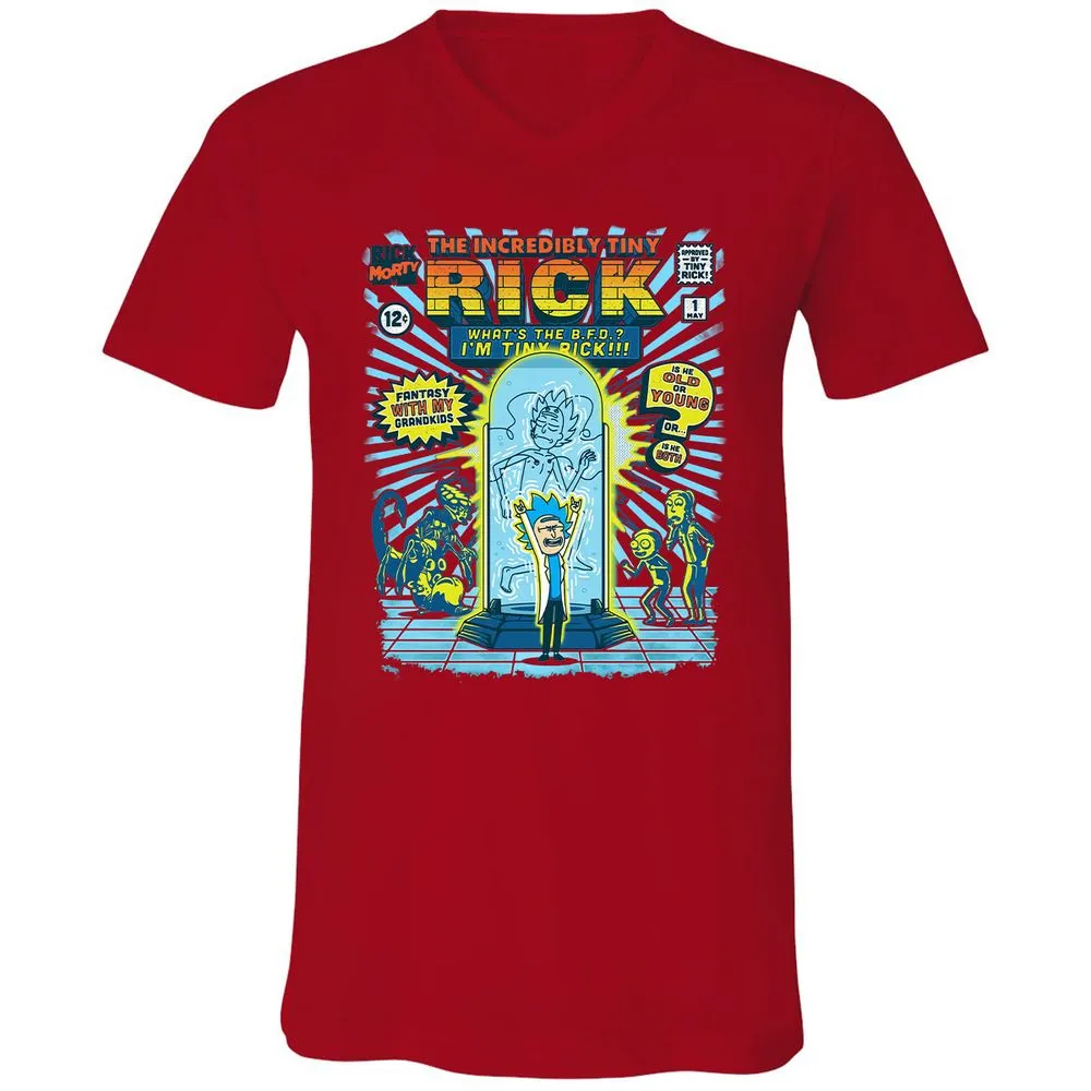 Unisex V-Neck T-Shirt - 9L8N3ESZ - Red - 3
