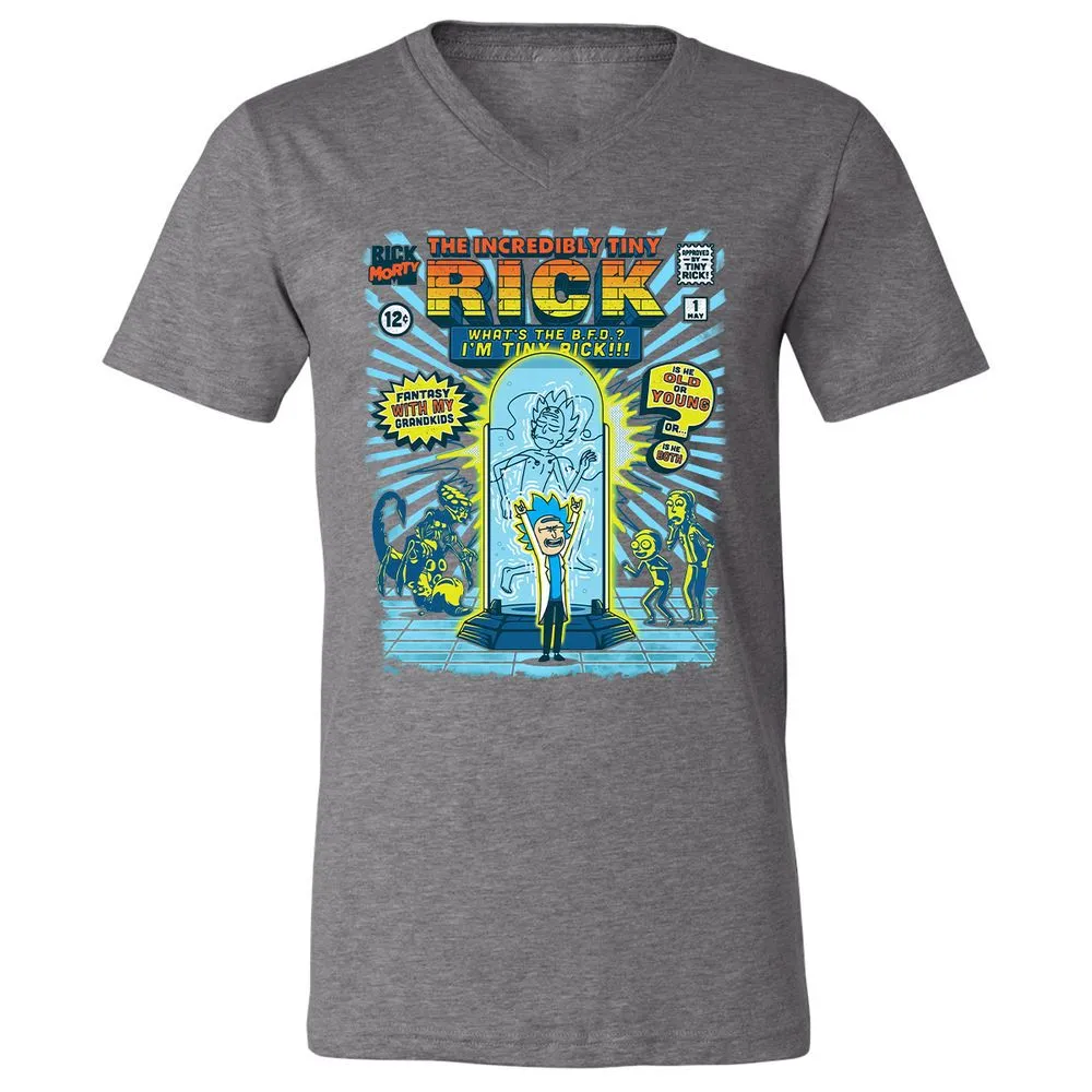 Unisex V-Neck T-Shirt - 9L8N3ESZ - Deep Heather - 13