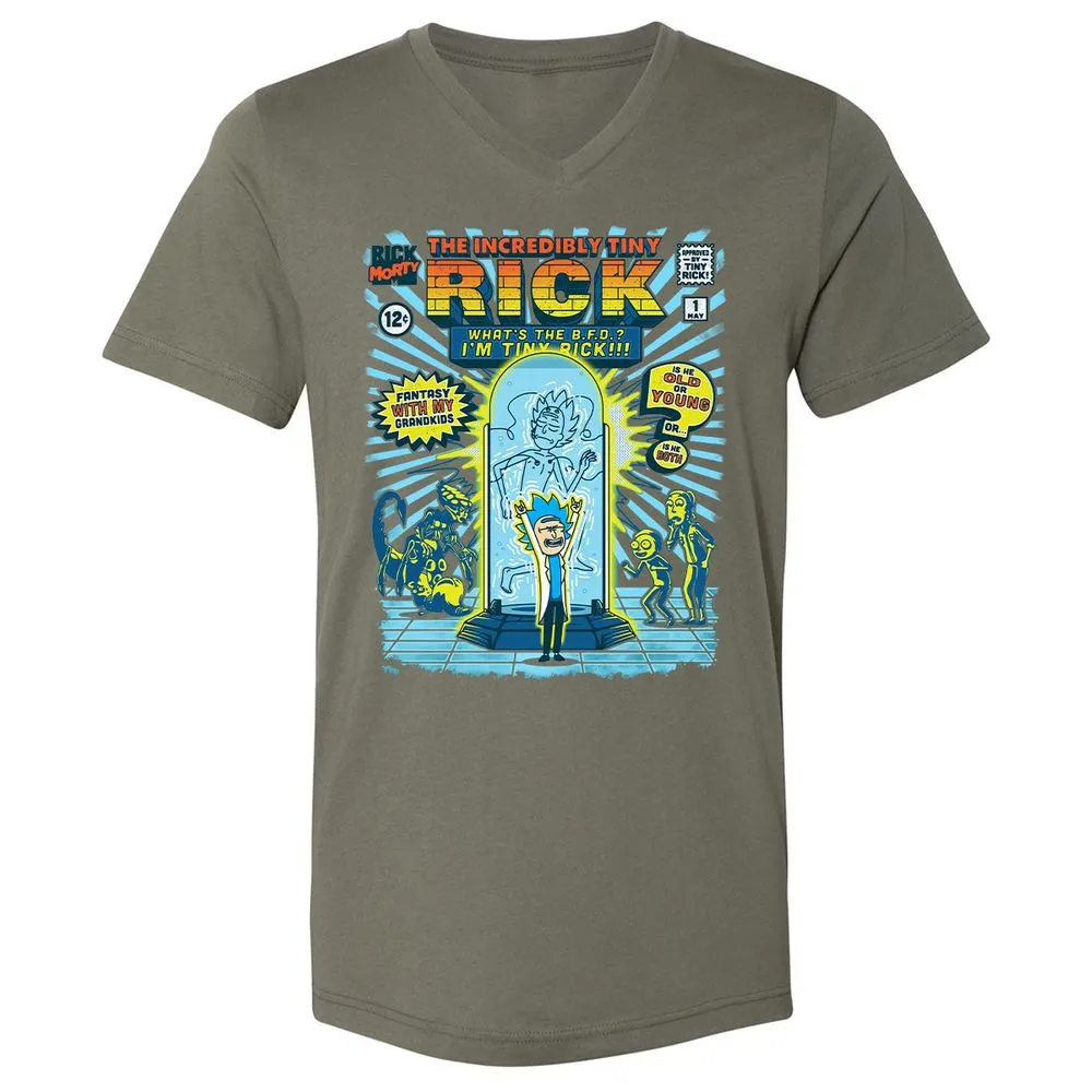 Unisex V-Neck T-Shirt - 9L8N3ESZ - Military Green - 10