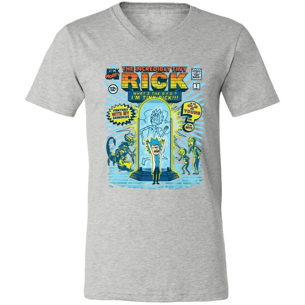 Unisex V-Neck T-Shirt - 9L8N3ESZ - Athletic Heather - 7