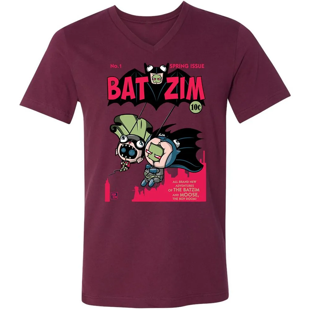 Unisex V-Neck T-Shirt - 1W3BT54W - Maroon - 6