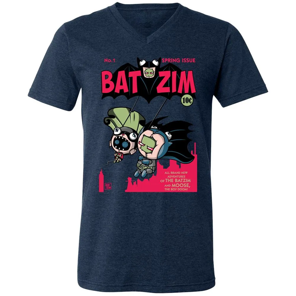 Unisex V-Neck T-Shirt - 1W3BT54W - Heather Navy - 15