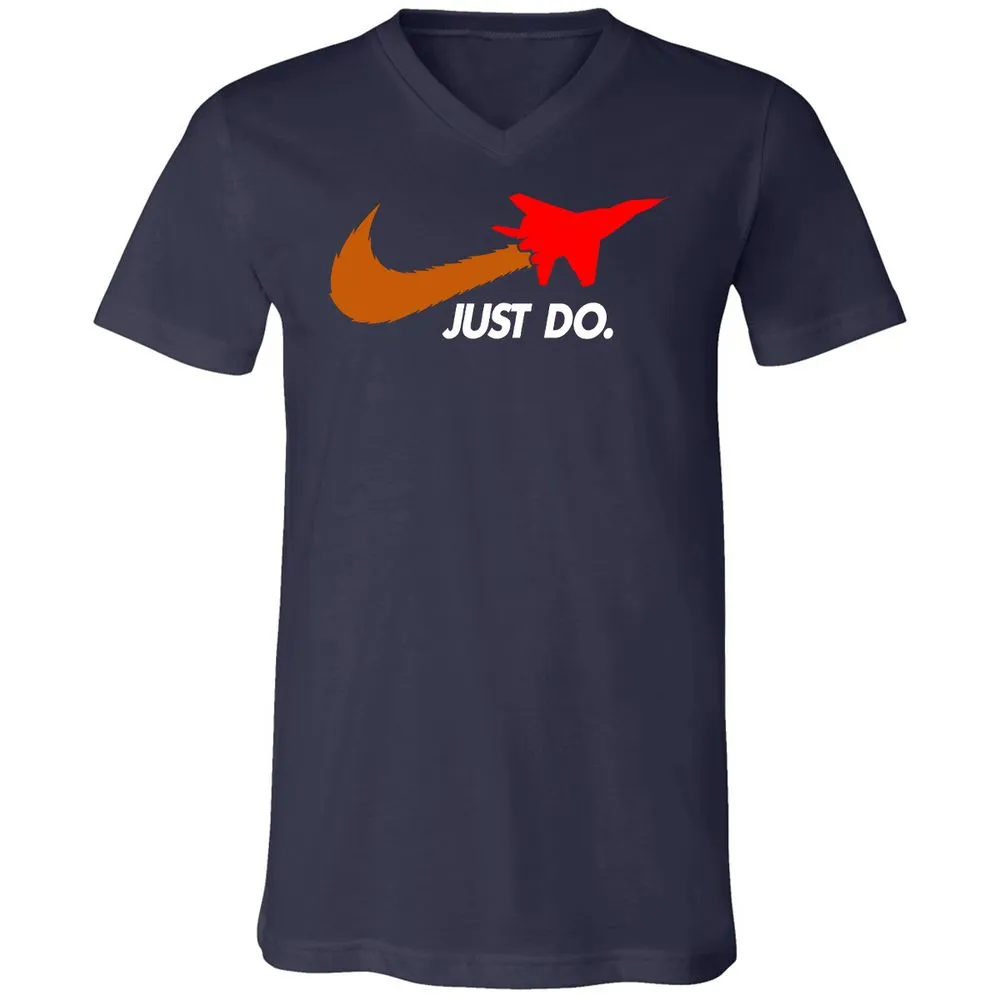 Unisex V-Neck T-Shirt - CVK4X2K5 - Navy - 2