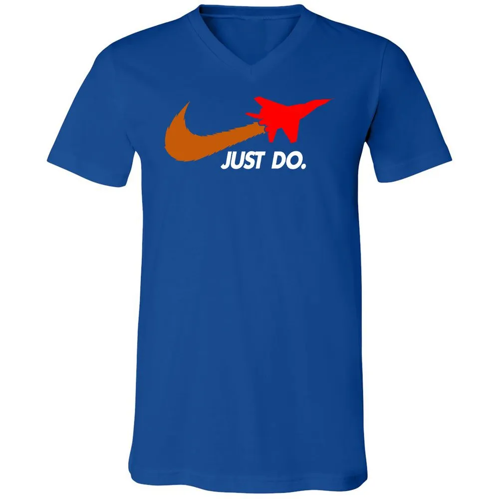 Unisex V-Neck T-Shirt - CVK4X2K5 - True Royal - 4