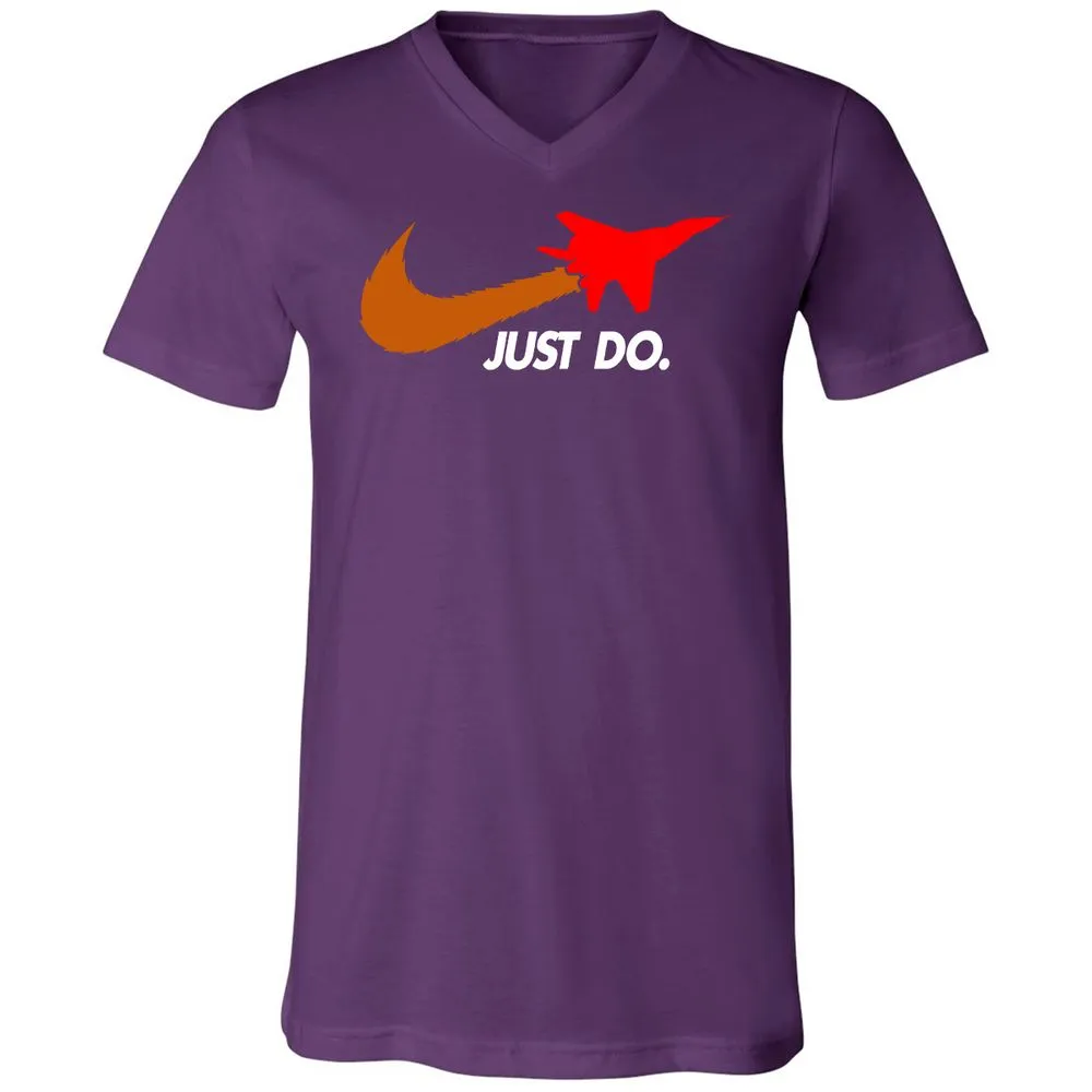 Unisex V-Neck T-Shirt - CVK4X2K5 - Team Purple - 9