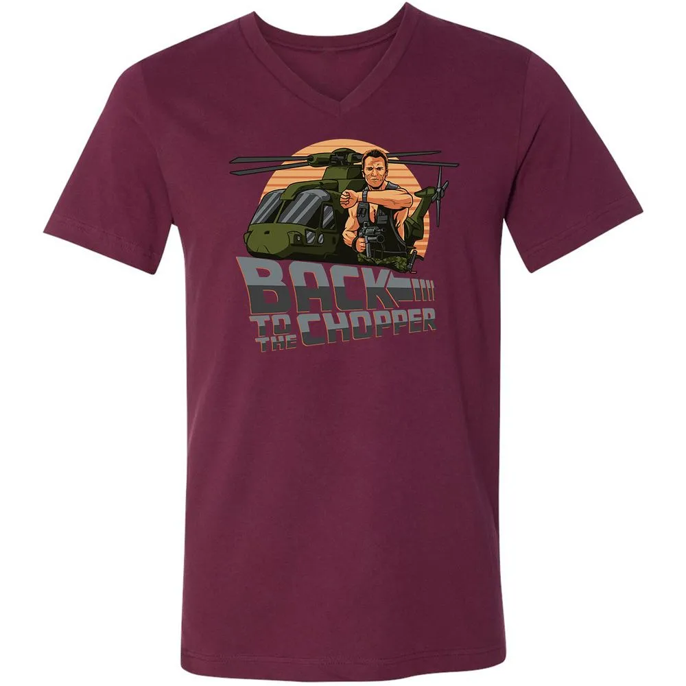 Unisex V-Neck T-Shirt - 2N52J2TX - Maroon - 6