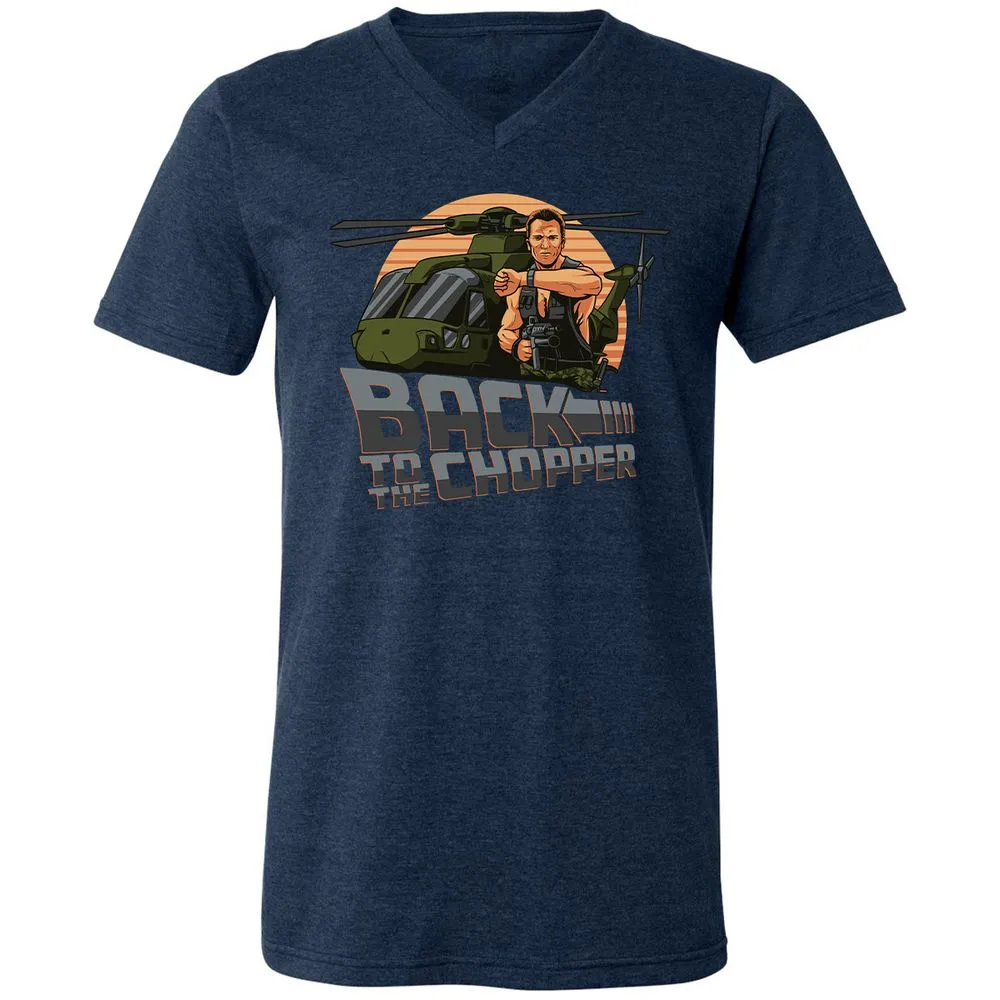 Unisex V-Neck T-Shirt - 2N52J2TX - Heather Navy - 15