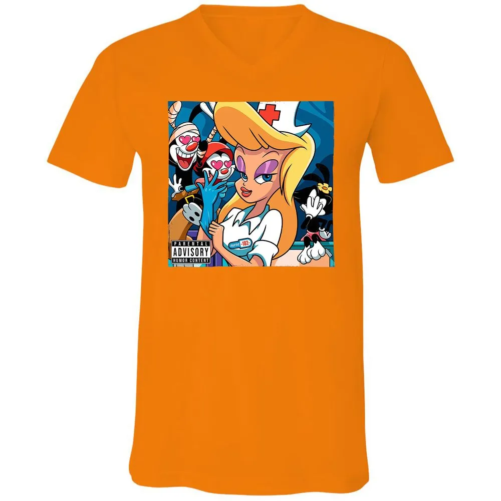 Unisex V-Neck T-Shirt - 94YTS377 - Orange - 11
