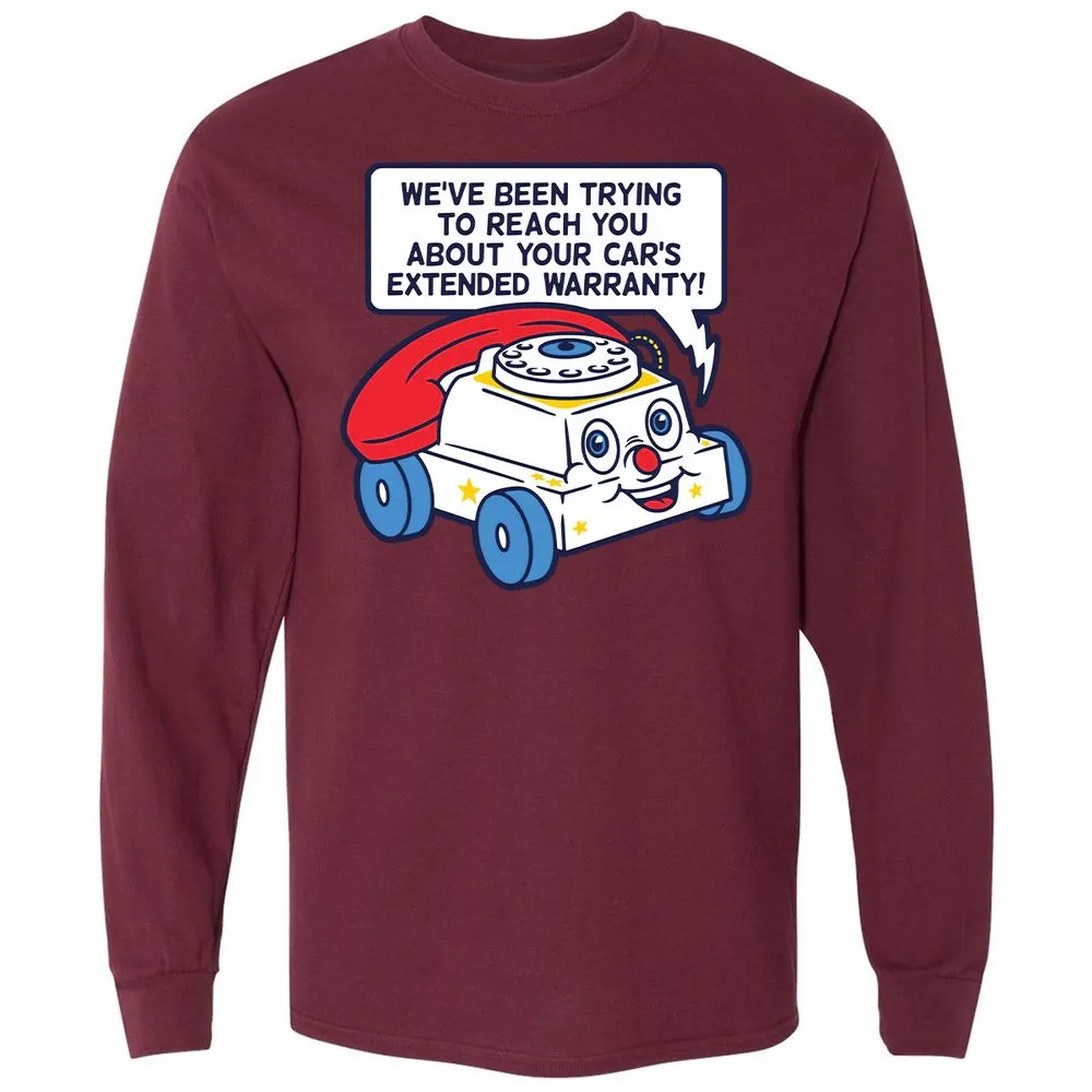 Long Sleeve T-Shirt - 3A6XRZ7G - Maroon - 11