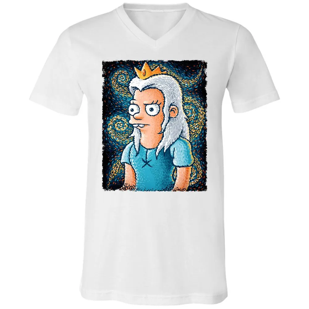 Unisex V-Neck T-Shirt - 9LHX6FQ6 - White - 5