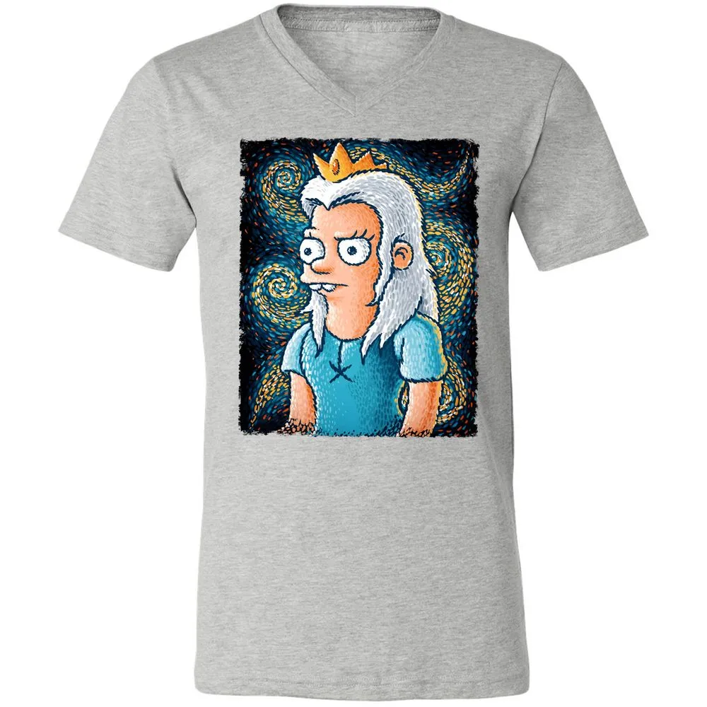 Unisex V-Neck T-Shirt - 9LHX6FQ6 - Athletic Heather - 7