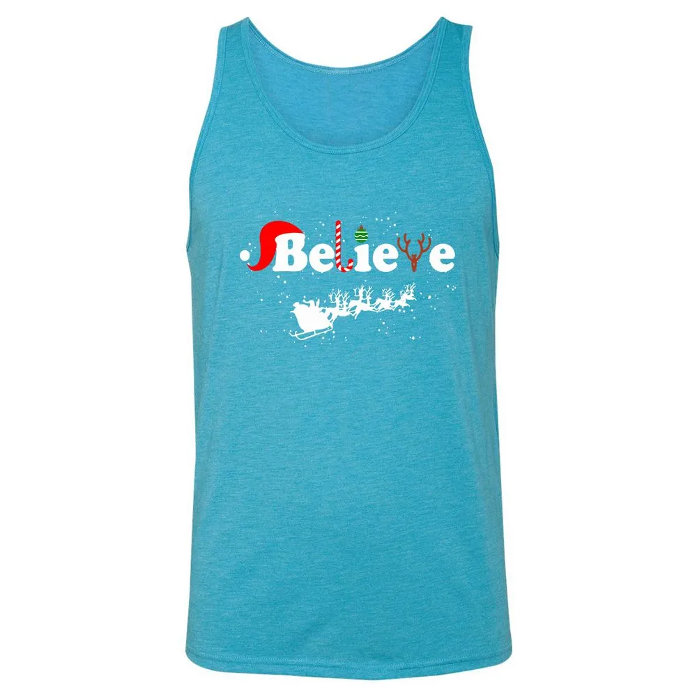 Unisex Jersey Tank - 52DWFVRJ - Aqua Triblend - 3