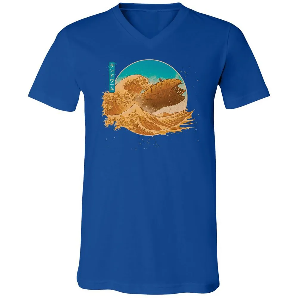 Unisex V-Neck T-Shirt - VXWQQW9Z - True Royal - 4